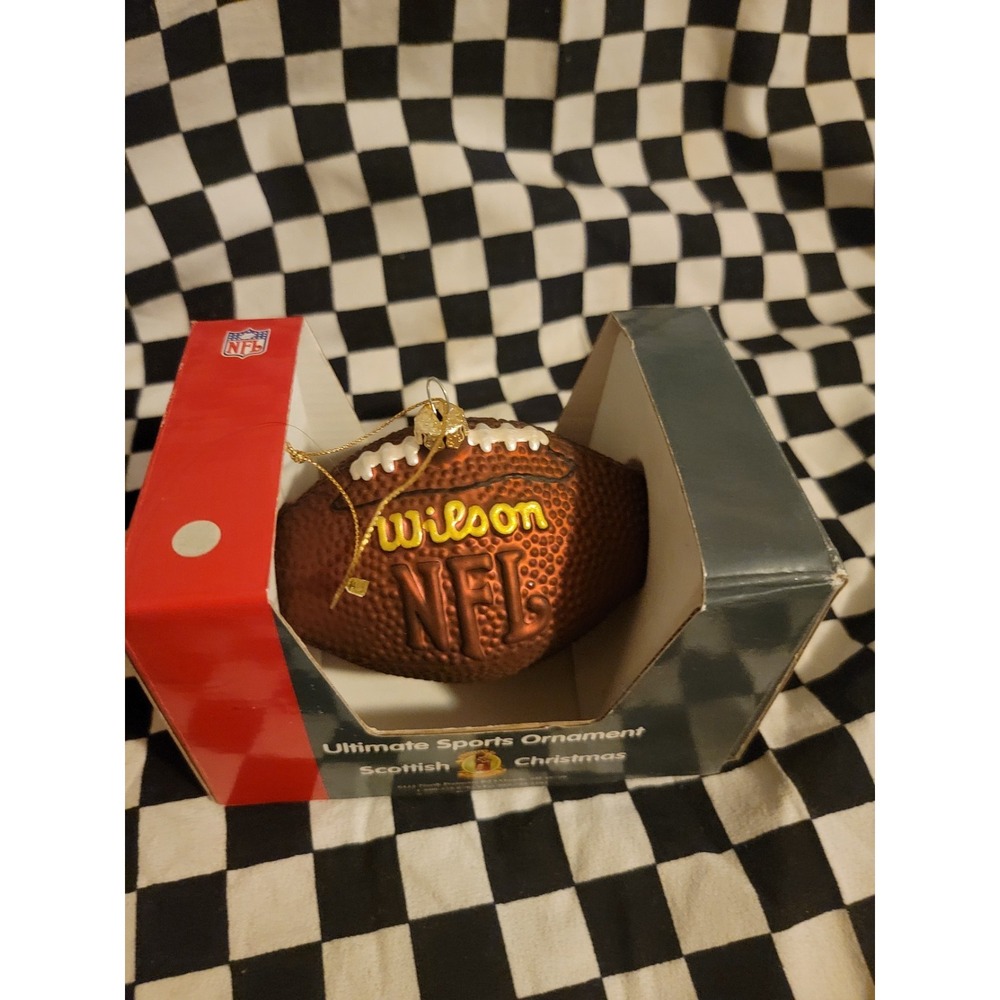 Wilson NFL‎ Football Ornament Scottish Christmas Collectible